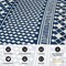 World Rug Gallery Contemporary Bohemian Geometric Reversible Recycled Plastic 3' X 5' Navy Outdoor Rug 6073NAVY3X5 - alternate 3
